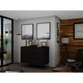 Rockefeller 35 Dresser in Black (3-Drawer)