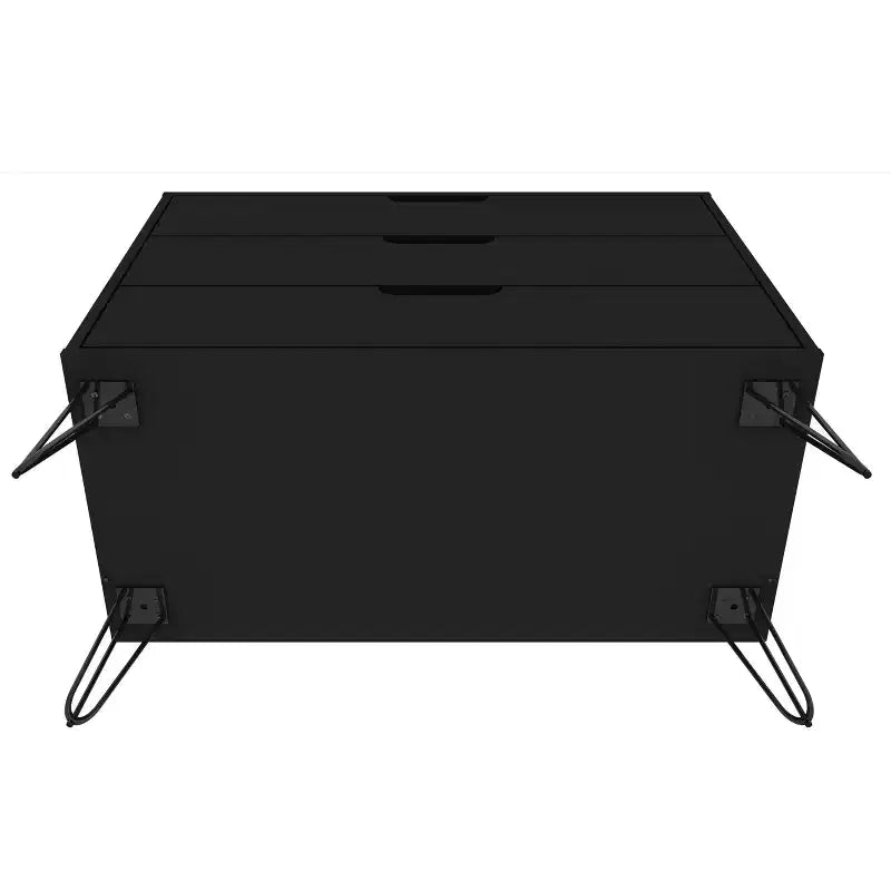 Rockefeller 35 Dresser in Black (3-Drawer)