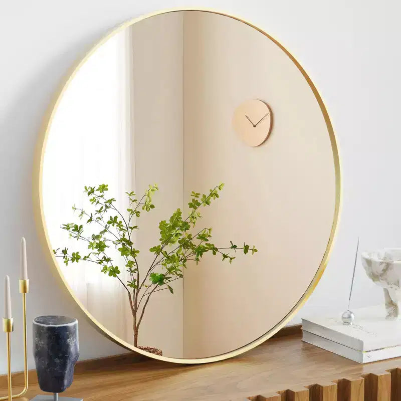 Okak 20/24/30Inch Round Bathroom Wall Mirror, Wall-Mount Vanity Mirrors for Over Sink, Circle Mirror for Bathroom, Entryway, Bedroom, Vanity