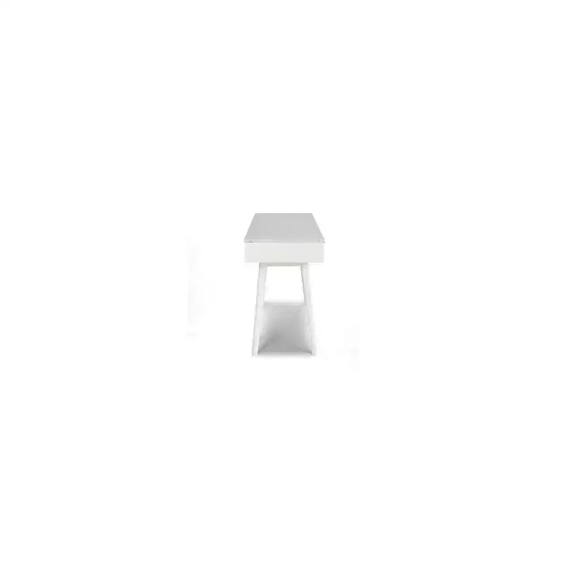 HomeStock 3 in.H White Color Elm Writing Desks with No Storage