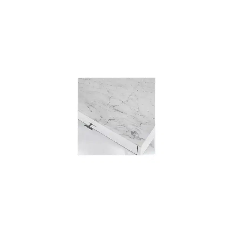 HomeStock 3 in.H White Color Elm Writing Desks with No Storage