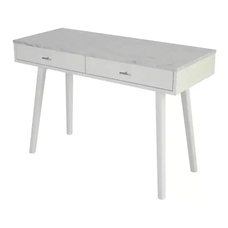 HomeStock 3 in.H White Color Elm Writing Desks with No Storage