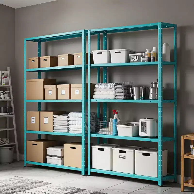 5-Shelf Shelving, Storage Shelves Metal Bookshelves for Storage, Adjustable Garage Shelving Heavy Duty Storage Rack Pantry Shelf Kitchen Shelving