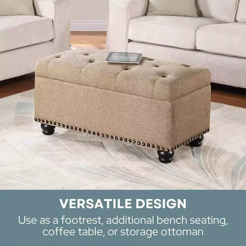 HomeStock Comfort 7th Avenue Storage Ottoman