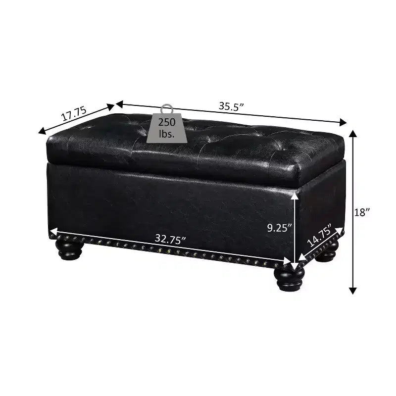 HomeStock Comfort 7th Avenue Storage Ottoman