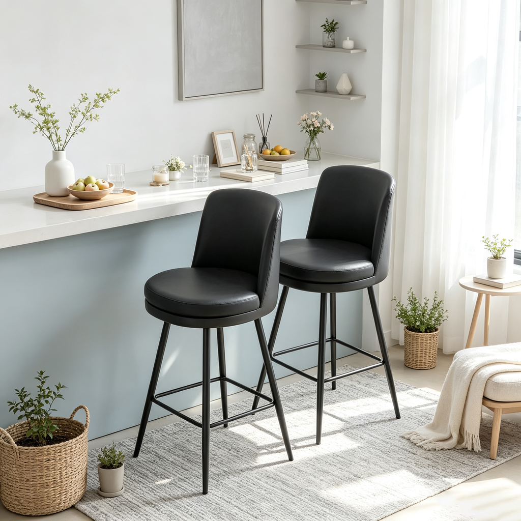 Tabouret de bar contemporain pivotant