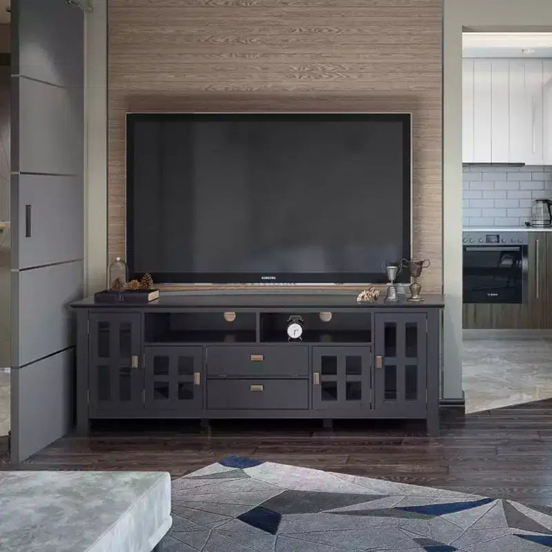 Stratford Solid Wood TV Stand for TVs up to 80 - WyndenHall