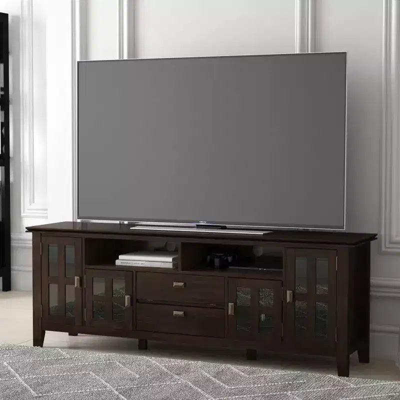 Stratford Solid Wood TV Stand for TVs up to 80 - WyndenHall
