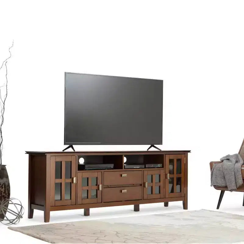 Stratford Solid Wood TV Stand for TVs up to 80 - WyndenHall