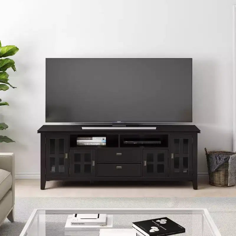 Stratford Solid Wood TV Stand for TVs up to 80 - WyndenHall