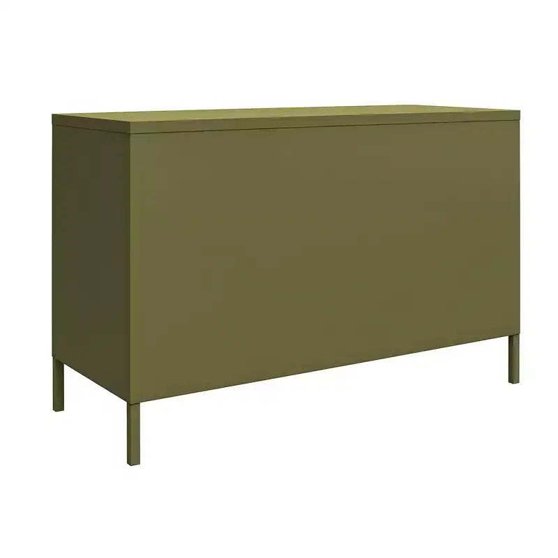 RealRooms Shadwick 2 Door Metal Locker Accent Cabinet