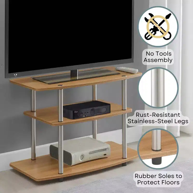 Designs2Go 3 Tier TV Stand for TVs up to 32 - Breighton Home