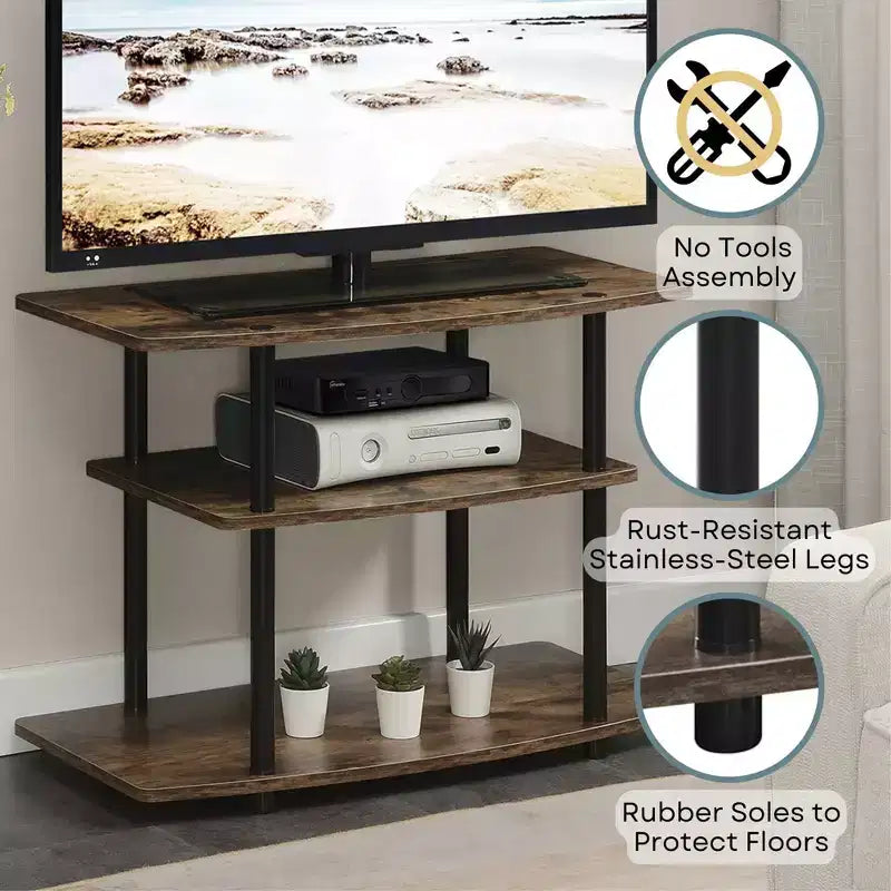 Designs2Go 3 Tier TV Stand for TVs up to 32 - Breighton Home